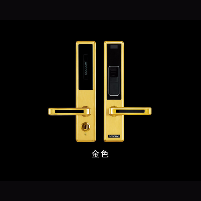 高盾智能锁_高盾智能锁 F6800指纹密码电子锁 防盗门天地杆锁体